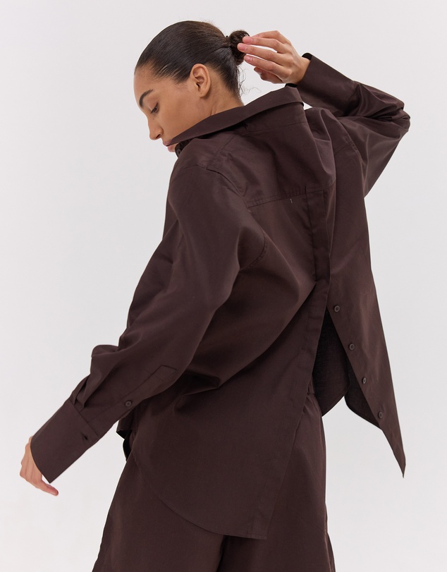 Cloth & Co. - The Split Back Shirt | Brazil Nut