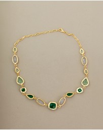 Meshca - Trapeze Vert Necklace