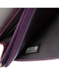Pre-Loved by Azura Reborn - Pre-Loved CC Quilted Iridescent Lambskin Wallet on Chain