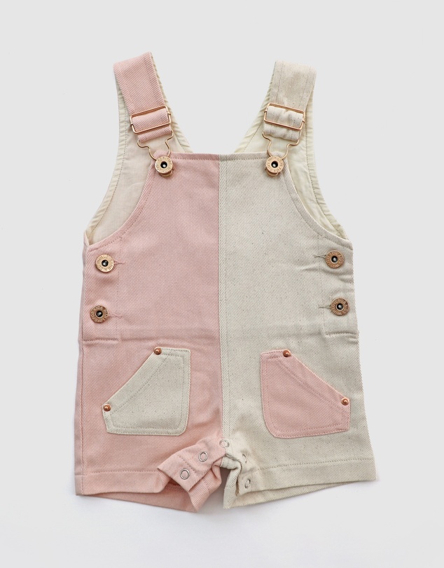 WITH LOVE FOR KIDS - Everett Short Denim Overalls - Babies - Kids