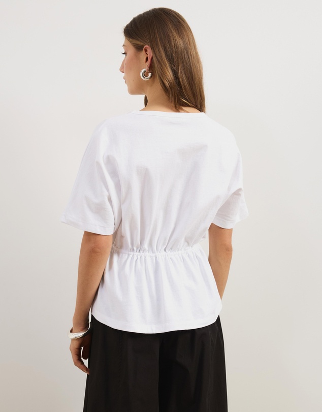 Atmos&Here - Hallie Cinched Tie Waist Tee