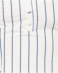 Petal & Pup - Jordin Maxi Dress - Ivory/Blue Stripe