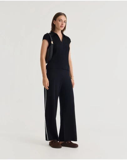 Oxford - Becca Cashmere Blend Polo Knit