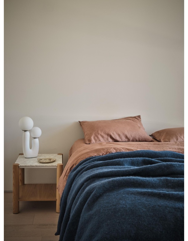 St Albans - Alpaca Throw Blanket Atlantic