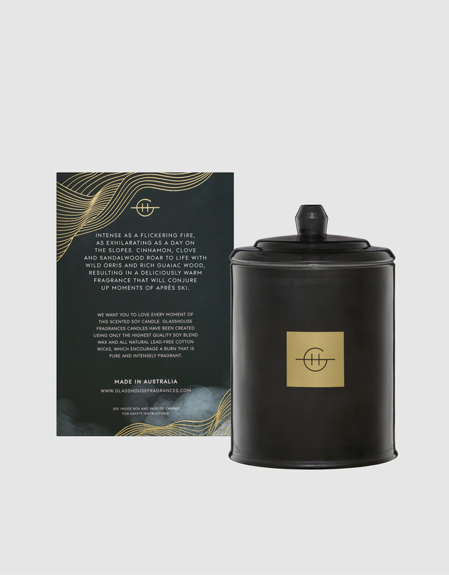 Glasshouse Fragrances - Fireside In Queenstown 380g Soy Candle