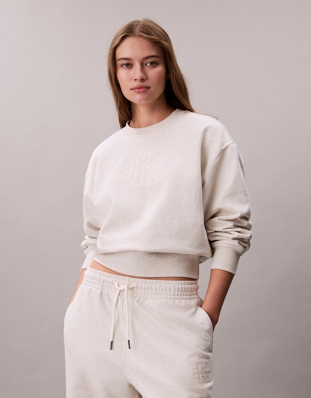 Calvin Klein Jeans - Cotton Terry Monogram Sweatshirt