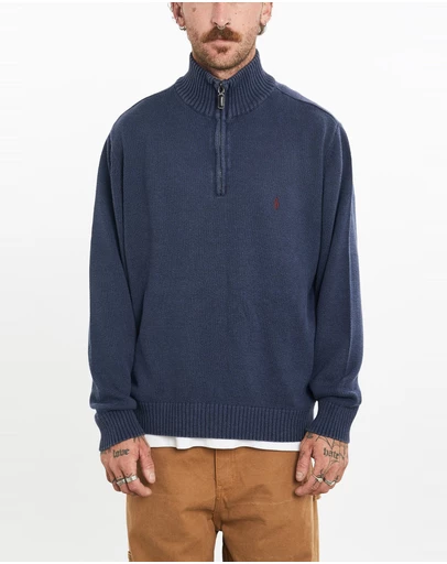 Vintage by The Real Deal - Pre Loved - Vintage 90s Polo Ralph Lauren Quarter Zip Knit Sweater