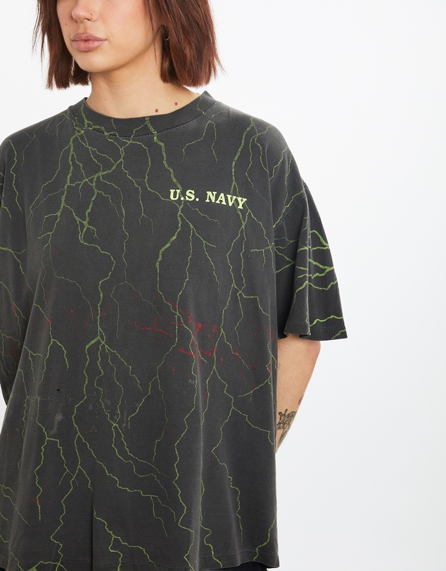 Vintage by The Real Deal - Pre Loved - 1994 United States Navy 'Lightning Strikes' Tee