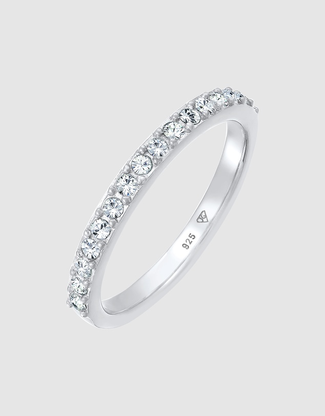 Elli Jewelry - Ring Crystal 925 Sterling Silver