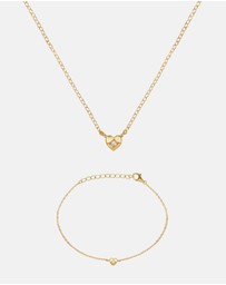 SAINT VALENTINE - The Mini Heart Duo Set - Gold