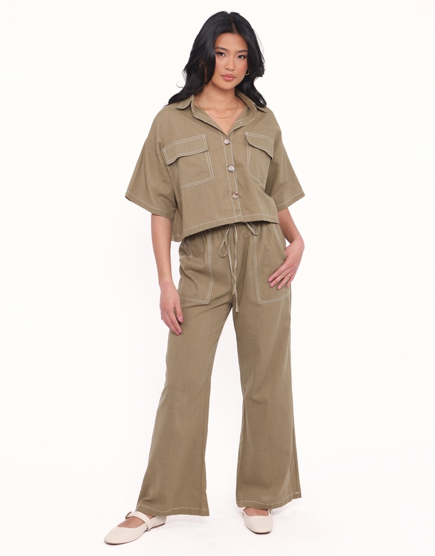 Petal & Pup - Jill Pant Set - Khaki