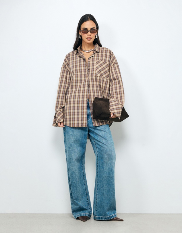 AERE - Maren Relaxed Check Shirt