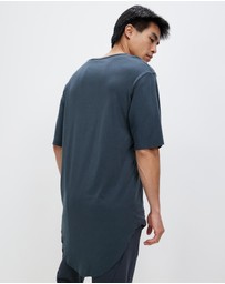 Surrounded By Ghosts - The Devilline Curved Hem Rib Knit T-Shirt