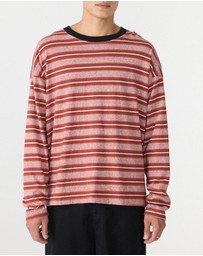 Bassike - Universal Stripe LS T-Shirt