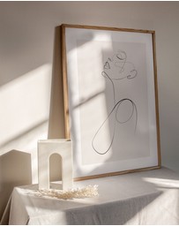 Olive et Oriel - Line Figure V Art Print