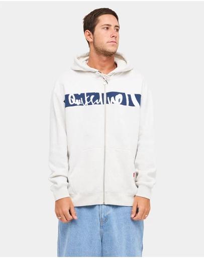 Quiksilver - Mens Impaired Panel Zip Up Hoodie