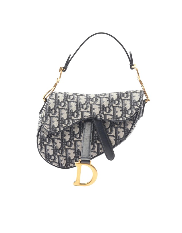 Pre-Loved by Azura Reborn - Pre-Loved Mini Oblique Canvas Saddle Bag