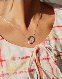 Georgini - Georgini Chic Noel Freshwater Pearl Silver Lariat