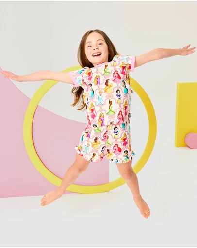 Rock Your Kid - Disney Princess Bow Short Pyjama Set - ICONIC EXCLUSIVE - Kids-Teens