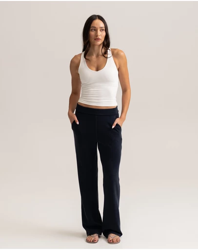 HyperLuxe The Label - Straight Leg Leisure Pant