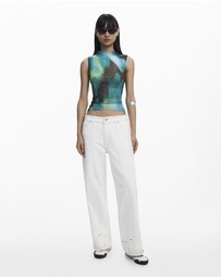 Desigual - Gradient tulle T-shirt
