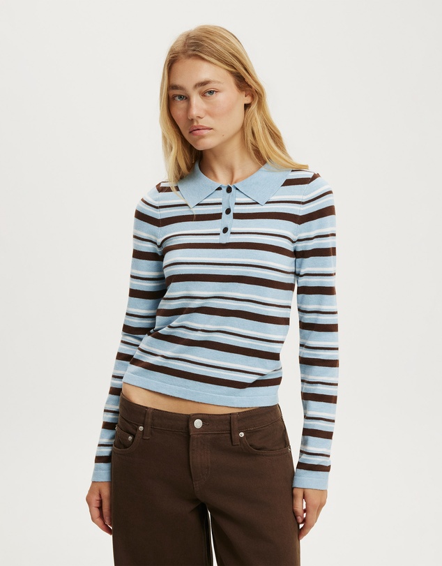 Cotton On - Sara Knit Ls Polo