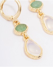 Lovisa - Gold Plated Double Organic Drop Earrings