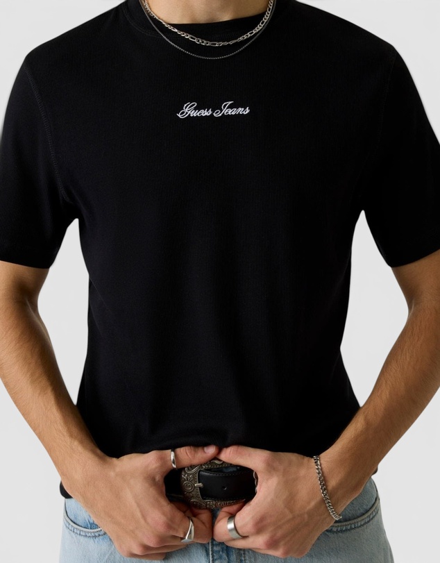 GUESS Jeans - GUESS JEANS Slim Fit Ribbed T-Shirt