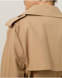 Tussah - Ada Double Breasted Belted Trench Coat
