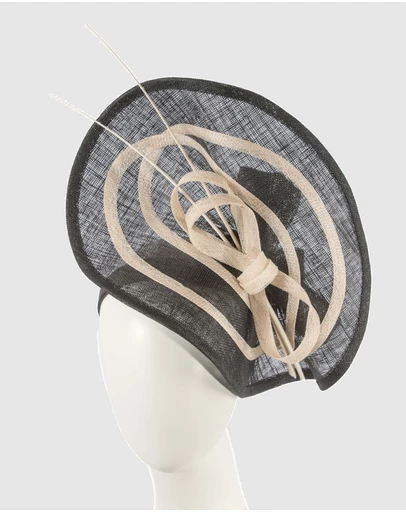 Max Alexander - Large Black Racing Fascinator