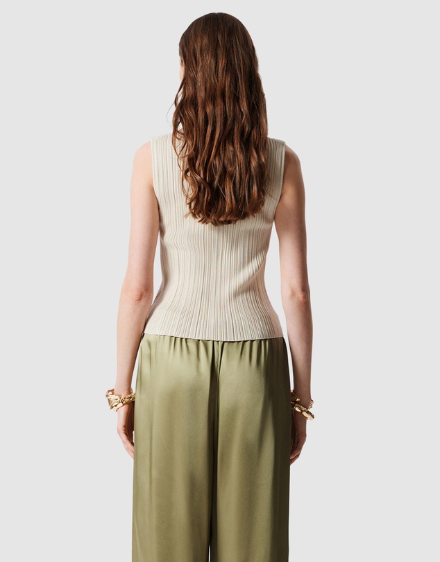 & Other Stories - Rib-Knit Collar Tank Top