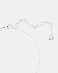 Swarovski - Stilla pendant, Round cut, White, Rhodium plated
