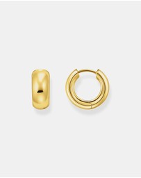 THOMAS SABO - Hoop earrings in chunky design mini gold