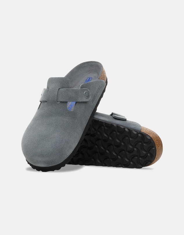 Birkenstock - Boston SFB Tonal Footbed Suede Leather Narrow - Unisex