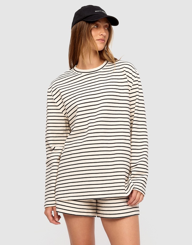 Zulu & Zephyr - Stripe Jersey Long Sleeve Top