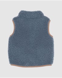 Bebe by Minihaha - Blue Sherpa Vest - Babies