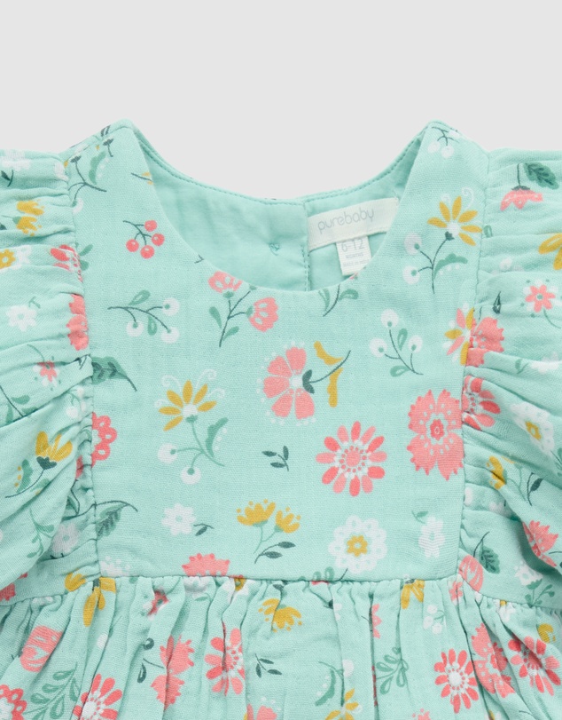 Purebaby - Gathered Dress -Kids-Babies