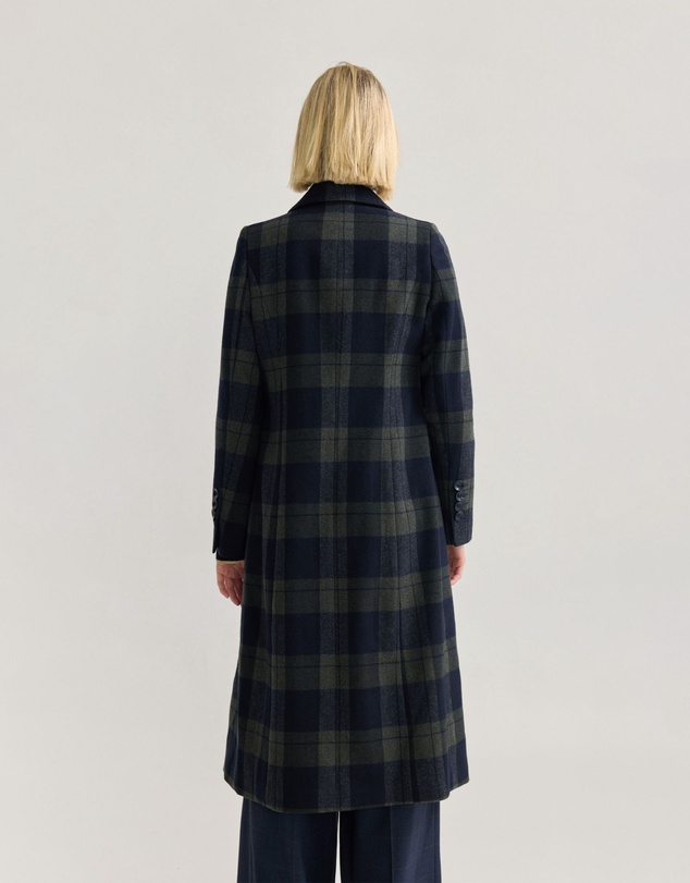 Oxford - Lily Checked Wool Coat