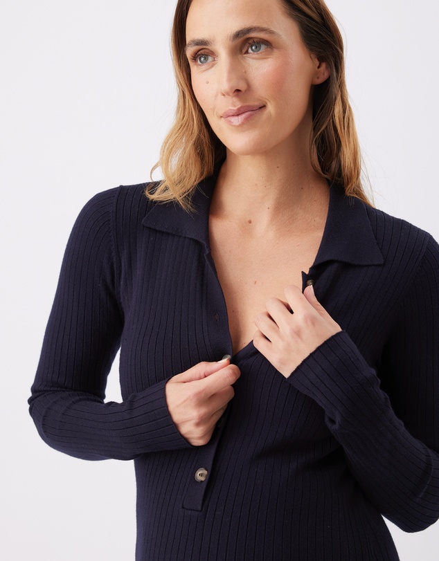 Ripe Maternity - Hollie Polo Knit Dress