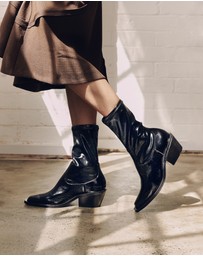 Sempre Di - Jayda Patent Ankle Boots
