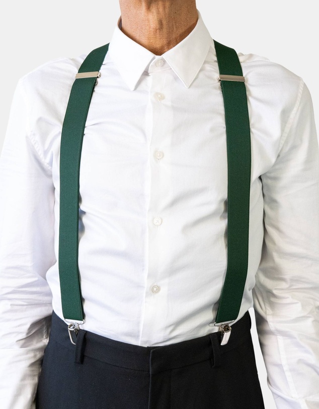 Buckle - Australian Made Plain Y Back Braces. 35mm width.