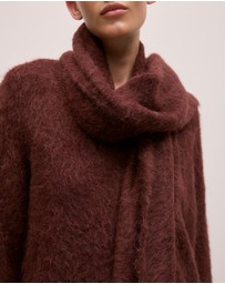 Trenery - Brushed Alpaca Scarf in Espresso