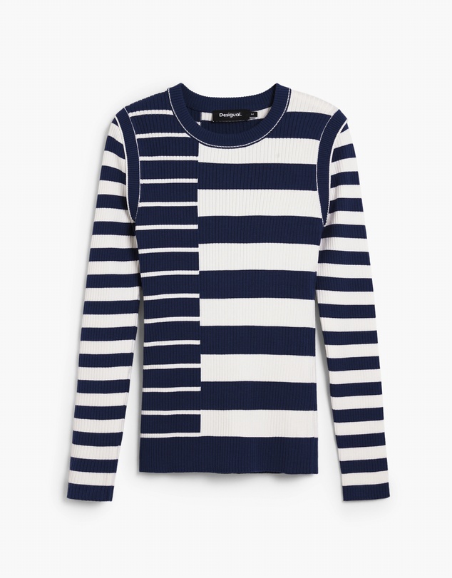 Desigual - Ribbed striped sweater