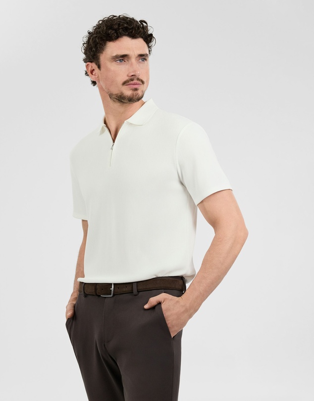 Tarocash - Javier Textured Zip Polo