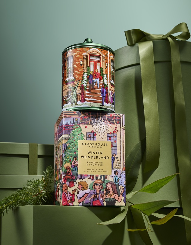 Glasshouse Fragrances - Winter Wonderland 380g Soy Candle