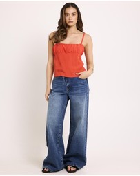 Alice In The Eve - Becky Backless Ruch Top