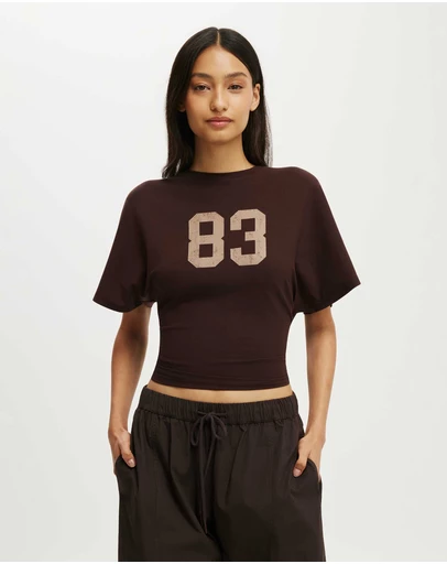 Cotton On - Graphic Batwing Short Sleeve Tee