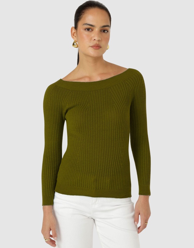 SACHA DRAKE - Claire Knit In Olive