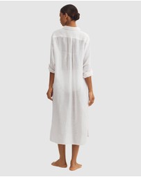 Polo Ralph Lauren - Cotton & Linen Shirt Dress Beach Cover Up