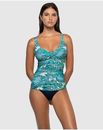Nip Tuck Swim - Fiorenza Louise Multifit Ruched Front Tankini Top